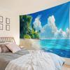 Summer Tropical Beach Landscape Tapestry Multi Size Home Interior/Outdoor Wall Decoration Living Room Starry Sky Poster