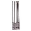 4 Stück 100mm S2 Legierter Stahl 1 4 Sechskantschaft 3mm 6mm Magnetische Schlitzschraubendreher-Bits
