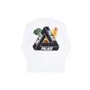 Palace Vegetable Print Long Sleeve T-Shirt Unisex Tops White P12LS001