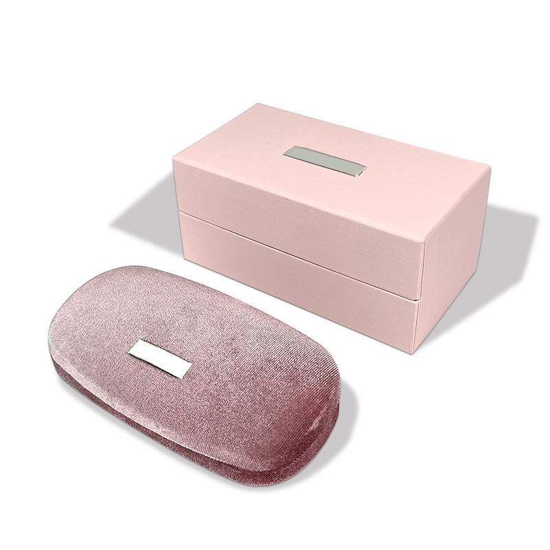 Nuovi occhiali da sole rosa Miu Miu e astuccio per lenti a contatto, custodia portatile per occhiali da sole e lenti per miopia ottica, sacchetto portaoggetti