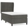 3129196 vidaXL Divan Bed with Mattress Dark Grey 100x200 Cm