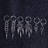 Gothic Punk Edelstahl Spike Creolen Anhänger Für Unisex Y2K Kette Quaste Hängeohrringe