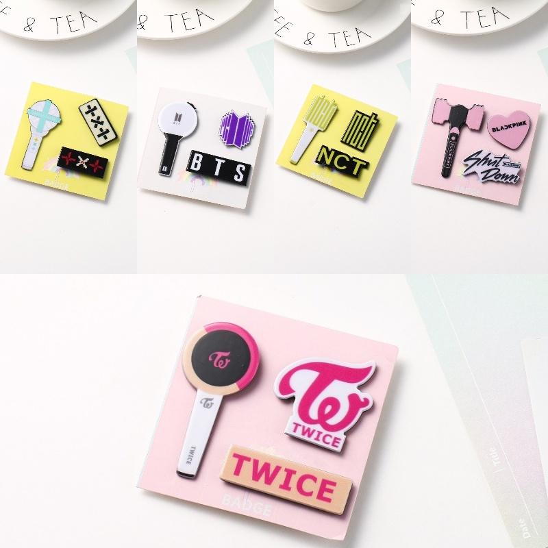 Stray Kids Bulletproof Powder Ink Acrylic Pin Set A Unique And Decorative Addition To Your Outfit