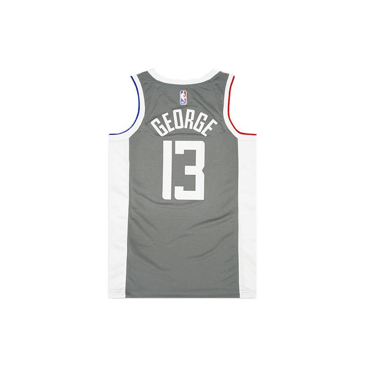 Nike NBA Quick-Dry Tank Top, SW Fan Edition 2020-2021, Clippers, Paul George #13 Men Tops Grey CW6808-002