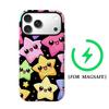 Kawaii Smiley Star Phone Case for IPhone 17AIR 16E 16 15 14 13 12 11 17 Pro Max Plus Double-layer Back Cover