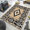Vintage Rustic Colorful Geometric Print Area Rug Boho Soft Non-Slip Floor Carpet for Living Room Bedroom Office Home Decor