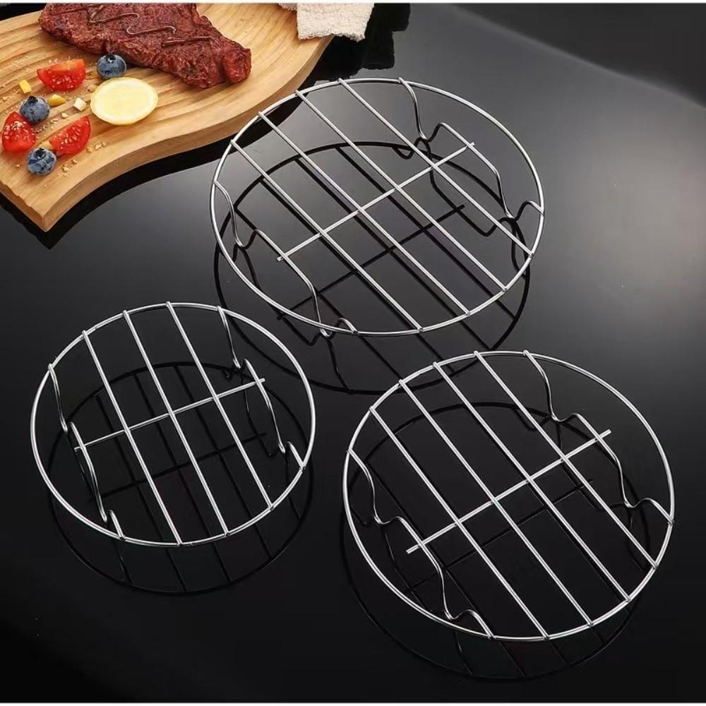 Rust-proof Stainless Steel Steaming Racks Heat Resistant Air Fryer Rack Food Steamer Shelf Baking