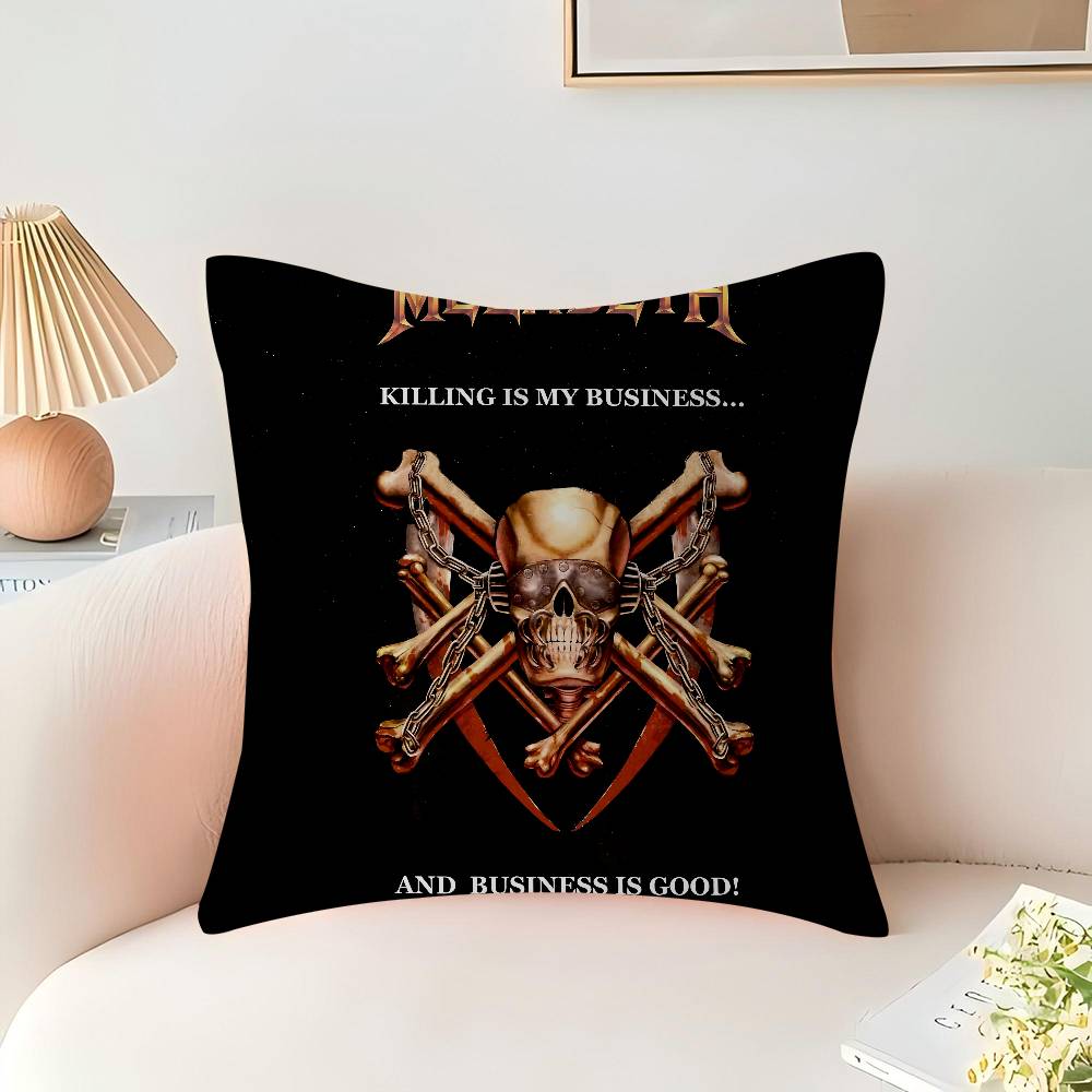 Heavy Metal Rock Roll Music Megadeths Personalized Picture Text Home Decorative Pillows Household Gifts 45x45cm
