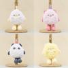 Adorable Plush Q Egg Keychain Wedding Toys Cute Duck Pig Panda Bear Gifts
