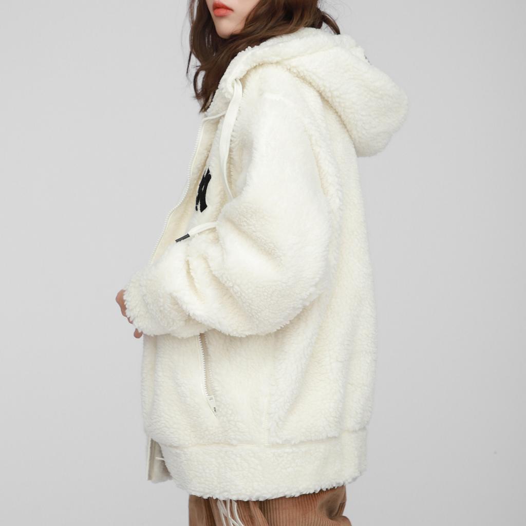 New MLB New York Yankees Velvet Jackets Unisex Cream 3AJPF0516-50CRS