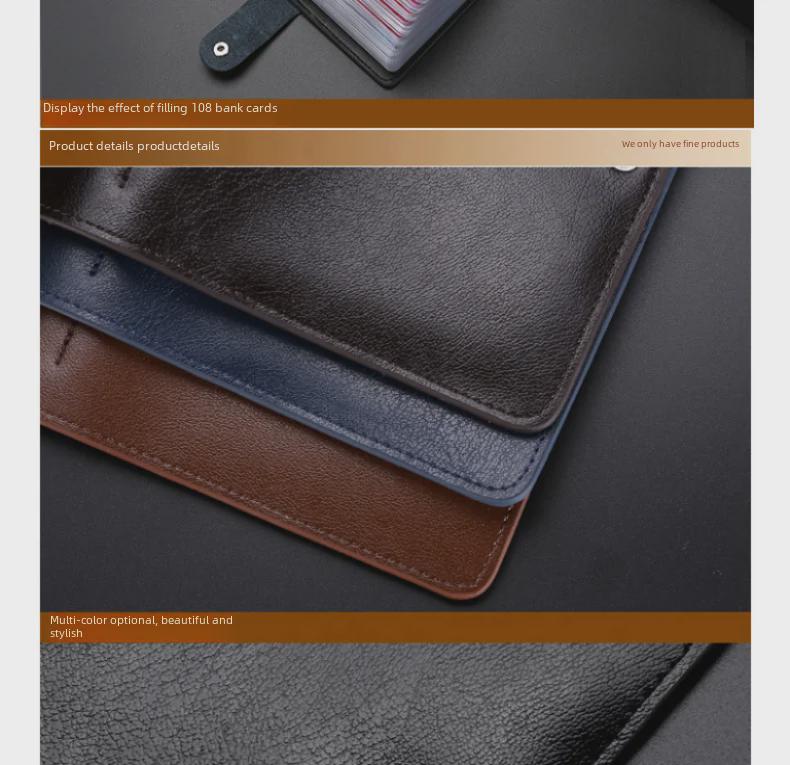 Large Capacity Genuine Leather Multi-Card Holder - Men's & Women's Long Cowhide Credit Card Document Wallet (Korean Design)