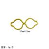 10pcs Colorful glasses, creative paper clips, paper clips, accessories, student office supplies, plastic wire, metal