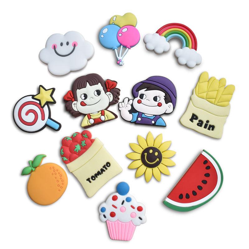 Niedliche Cartoon Fujiya Kühlschrankmagnete Magnetaufkleber Kreative PVC Weichgel Magnetaufkleber Nachrichtenaufkleber für Kinder