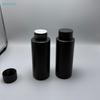 180ml Black Plastic Powder Shaker Bottle - Refillable Container for Talcum & Cosmetic Powders
