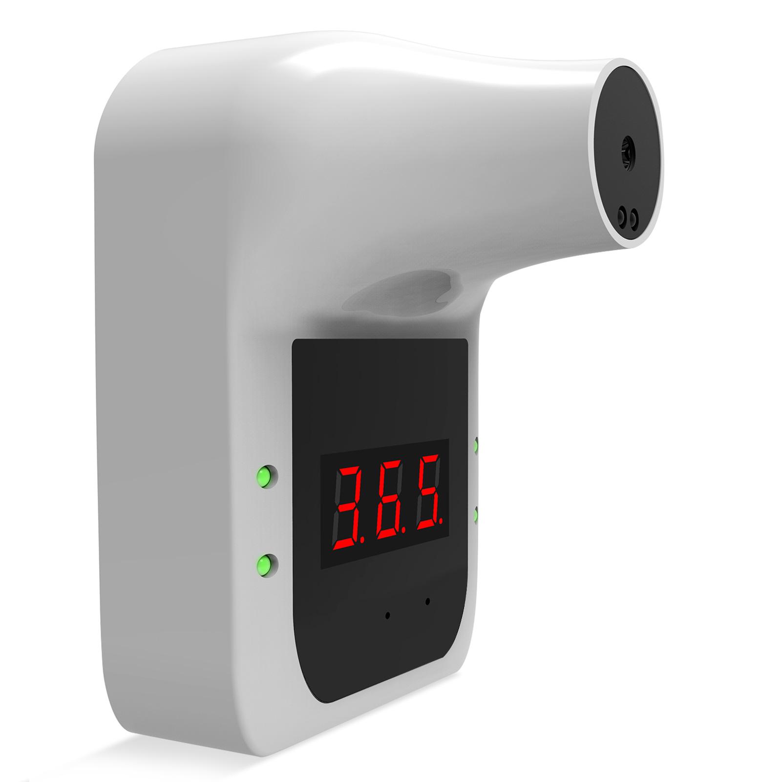 

Бесконтактный инфракрасный термометр для лба, настенный инфракрасный термометр, градусы C / градусы F, переключатель с белый