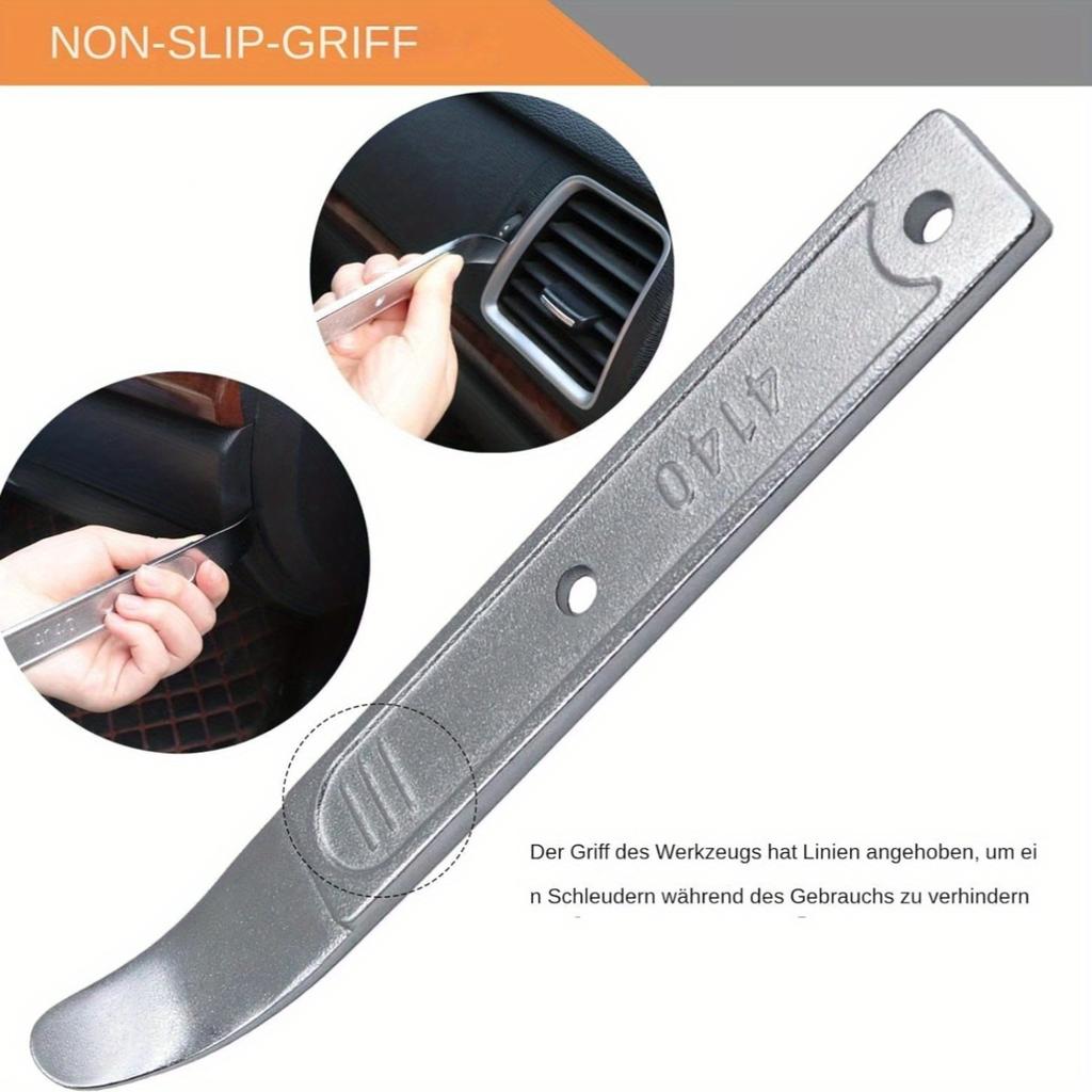 Pry Tool, Pry Bar Trim Removal Tool, Pocket Pry Bar, Car Trim Removal Tool Kit, Easily Removes Trim, Paneling