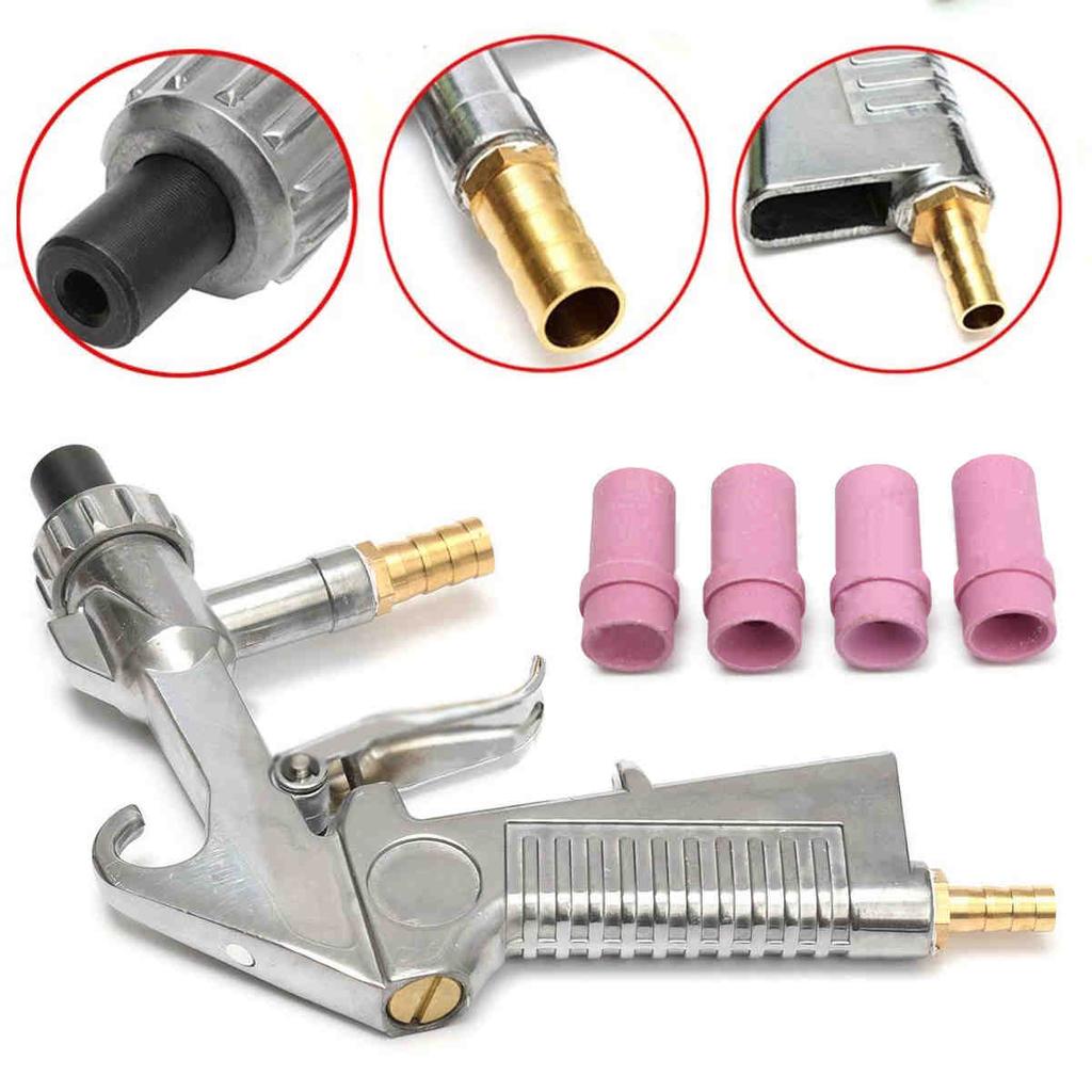 Νέο Sandblaster Spray Air Siphon Sand Blasting + Ακροφύσια σιδήρου / Κεραμικά λειαντικά