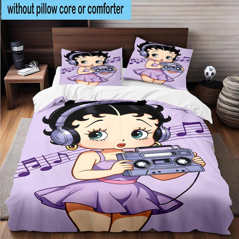 3PCS Laday In Red Dress 3pcs Bedding,Including 3PCS Duvet Cover And 2pcs Pillowcases Perfect for Christmas,Ideal for Bedroom, Dormitory