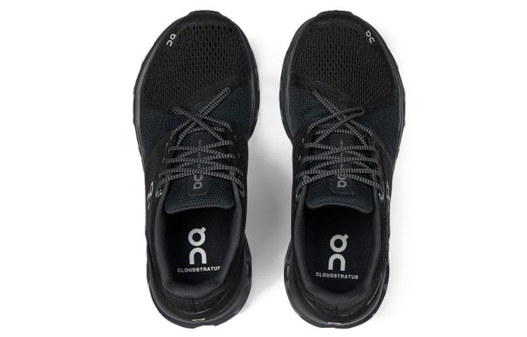 On Cloudstratus Running Shoes Women's Low Top Black 29.99844