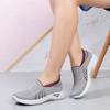 Women's Single Shoes Mesh Shoes Spring and Summer Breathable Casual Mother Shoes Medium Old Flat Bottom One Pedal Elastic Low Top Shoes