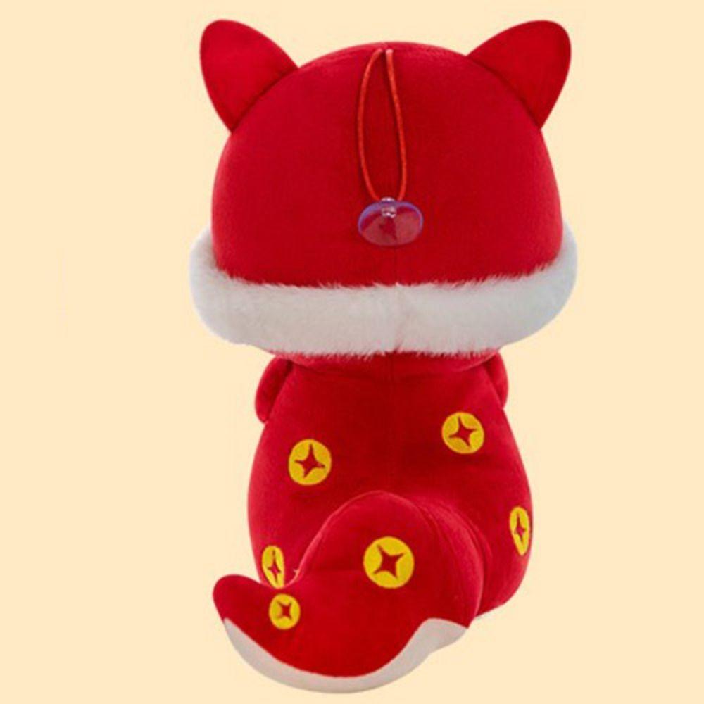 Chinese Style Wealth Snake Year Mascot Toy Big Eyes Lucky Snake Doll Keychain Birthday Gifts