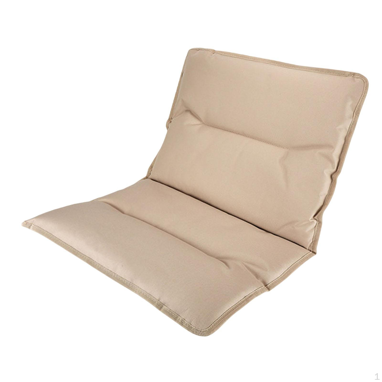 

Beach Seat Floor Chair with Back Support Portable Low Folding Cushion Foldable Ground for 87cmx52cm