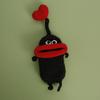 Cute Fruit Series Sausage Mouth Doll Crochet Keychains Custom Knitting Bag For Car Keys Holder Funny Doll Bag For Keys Storage