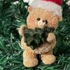 House Bear Crafts On Christmas Fine Workmanship Animal Ornaments For Decoration