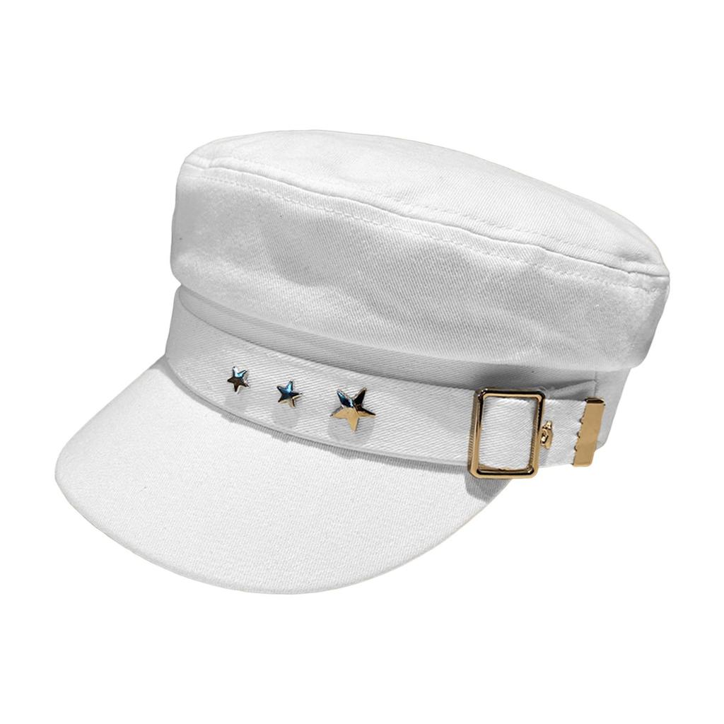 Women Flat Top Baseball Hat Cadet Sun Cabbie Retro British Newsboy Cap Visor Hats for