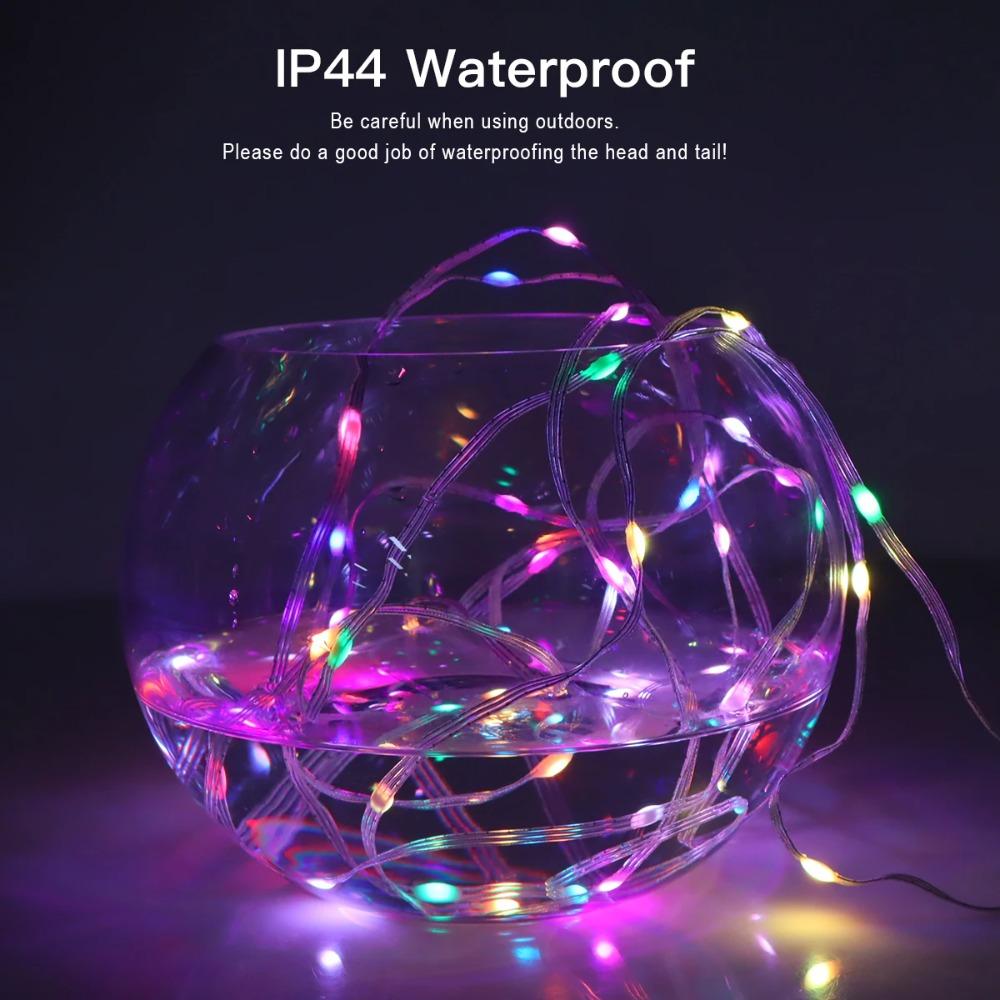20M RGBIC LED String WS2812B Bluetooth USB Music Dream Color Light 5V Christmas Birthday Party Garland Decor Fairy Lights Home