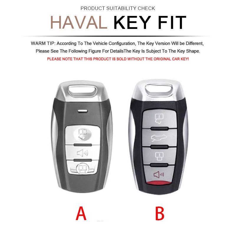 Car Key Case Cover Shell For Haval Jolion F7 H9 H6 H2 F7X F7H H8 H3 H4 H1 H5 H7 F5 M4 M6 H6 5 Colors Leather Zinc Alloy Protecto