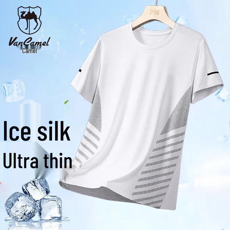 

VANCAMEL Men s Quick-Dry Round Neck Short Sleeve T-Shirt M