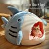 Shark-Shaped Cat and Dog Nest: Cozy, Enclosed, All-Season Comfort and Security