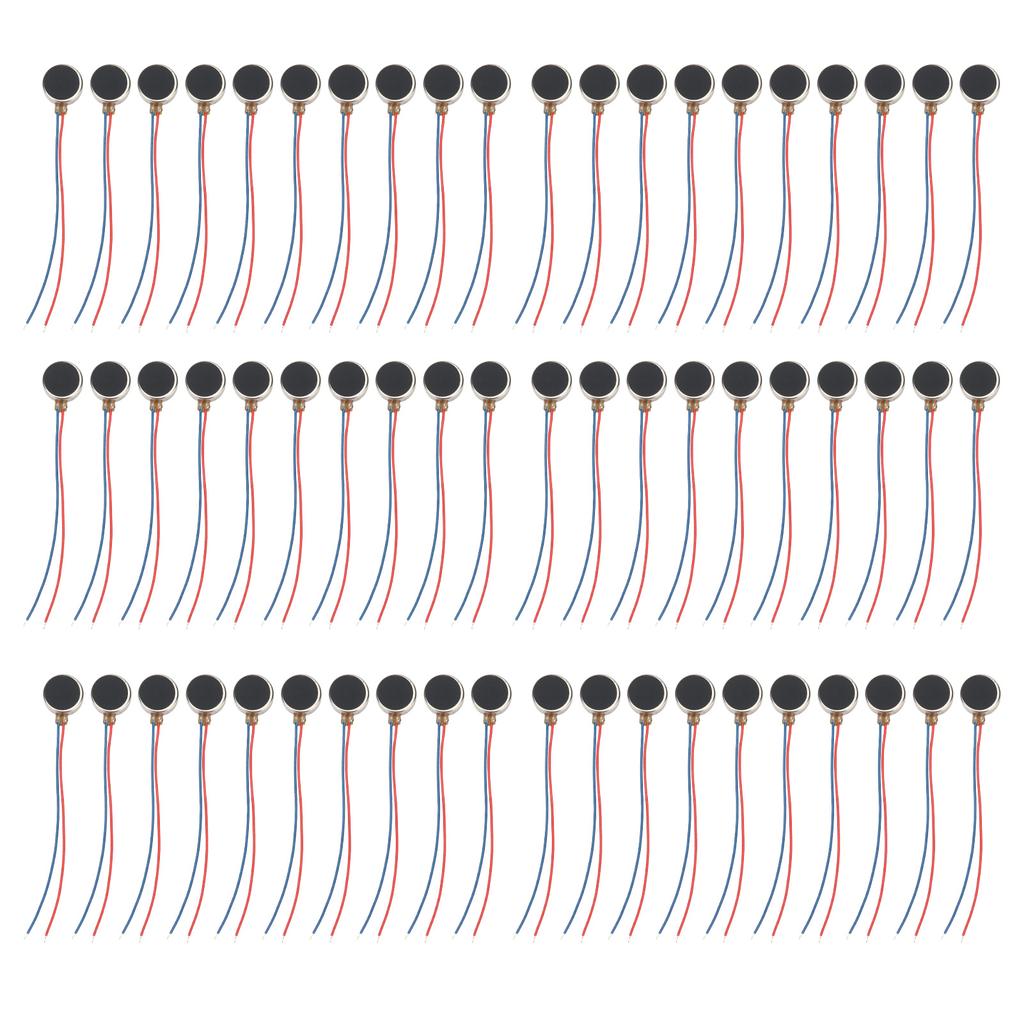 30 STÜCKE Flacher Vibrationsmotor Ultradünner Mini-Münz-Flachvibrationsmotor für Mobiltelefone Tablets 3 V