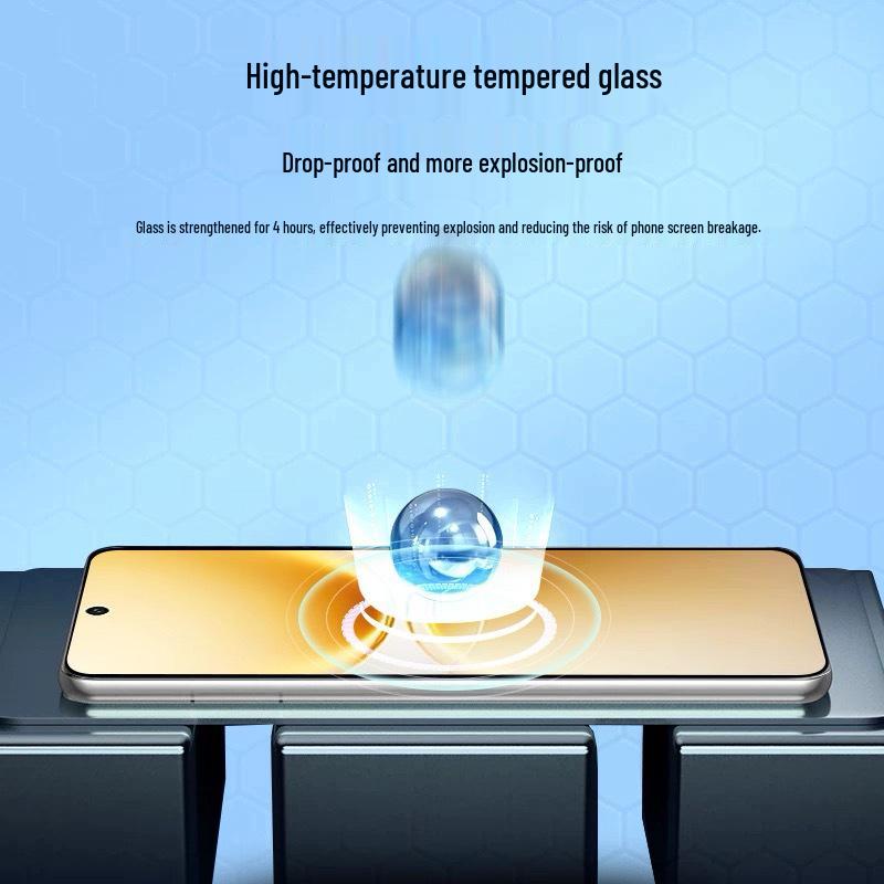 Vivo Y500 Anti-Blue Light Tempered Film Screen Protector, Drop-Proof, Explosion-Proof, Full-Screen, Anti-Peep.