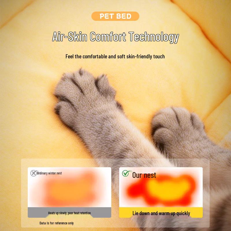 Winter Warm Pet Sofa Bed - Thickened All-Season Nest for Cats & Dogs
