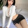 Funny Underwear Sexy Hollow Lace Secretary Uniform Seductive Teacher Hot Suit