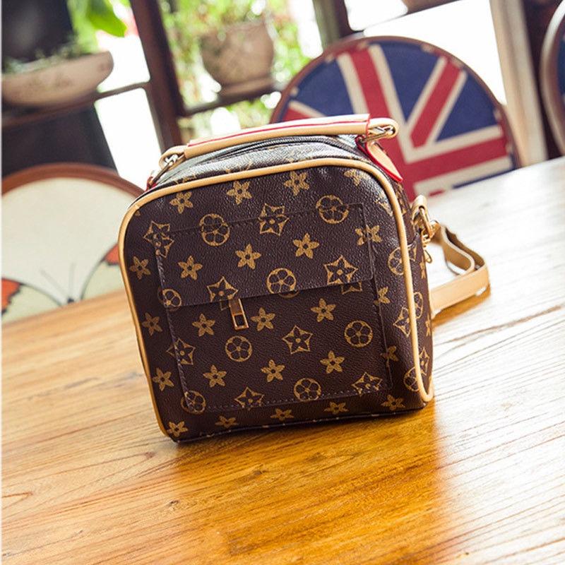 Fashionable Retro Pu Leather Shoulder Bag With Elegant Lock Design For Women