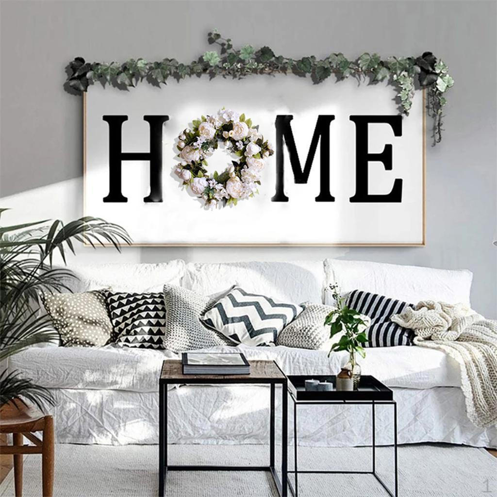 

Front Door Wreath Large Flower Farmhouse Greenery Garland for Hanging Party Decoration