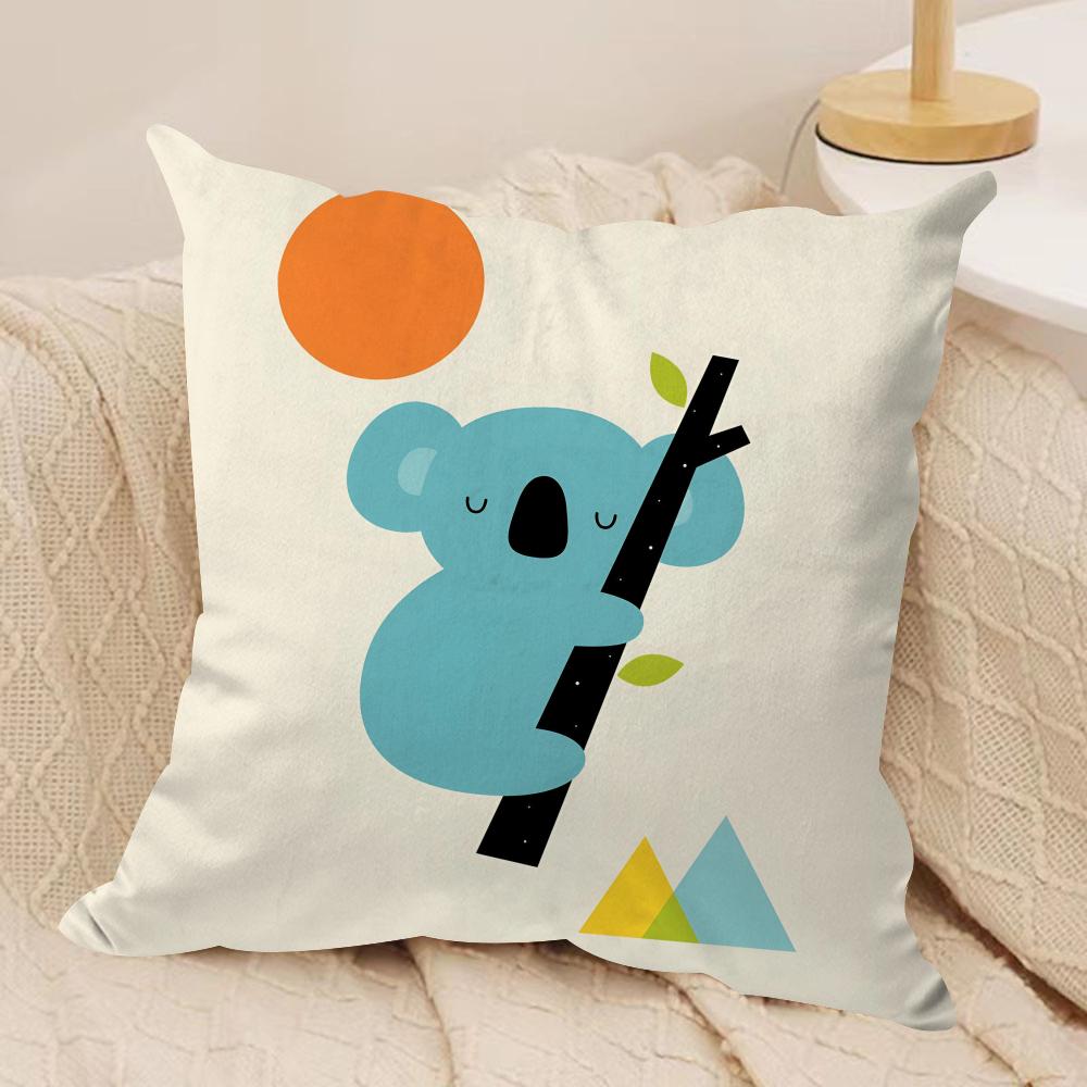Simple Nordic Modern Anime Cushion Cover Soft Plush DoubleSided Pillow Cover Cozy Sofa Cushion Case Living Room Home Gift