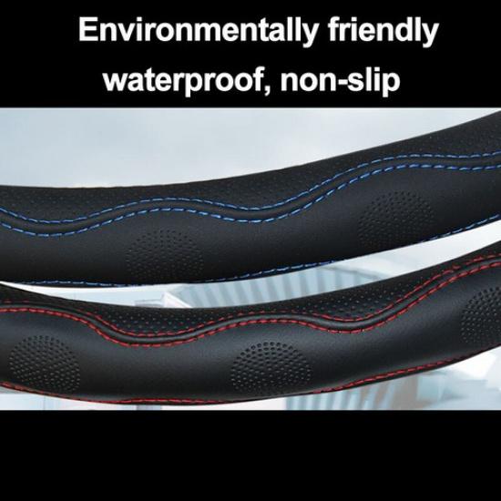 Large Size Car Steering Wheel Cover Wrap for Ford F150 F250 F350 15.5 " - 16"