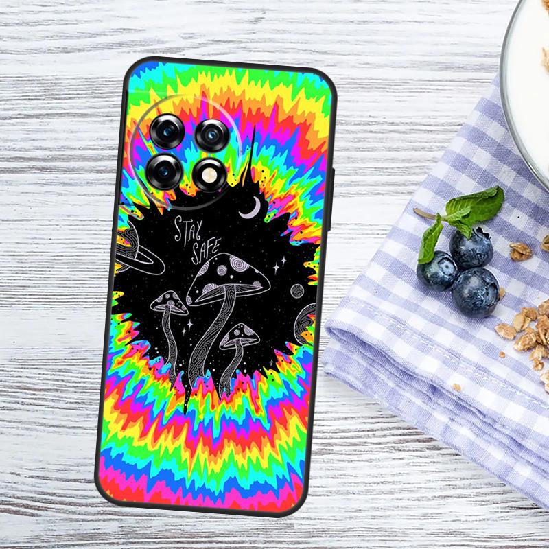 Indie Kids Aesthetic Hippie Acid Trip Case For OnePlus Nord CE 5 3 4 Lite N20 N30 OnePlus 10T 13T 13R 12R 15R 11 12 13 15 Cover