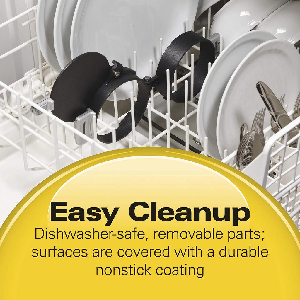 5-Minute Breakfast Sandwich Maker with Egg Cooker Ring – Non-Stick, Easy Clean for Burgers, Omelettes & More