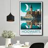 Film Hogwart Castelul Postere și imprimeuri Castelul Lac Soare Pânză Pictură Abstracte Poze pentru camera copiilor Decorare acasă Artă de perete