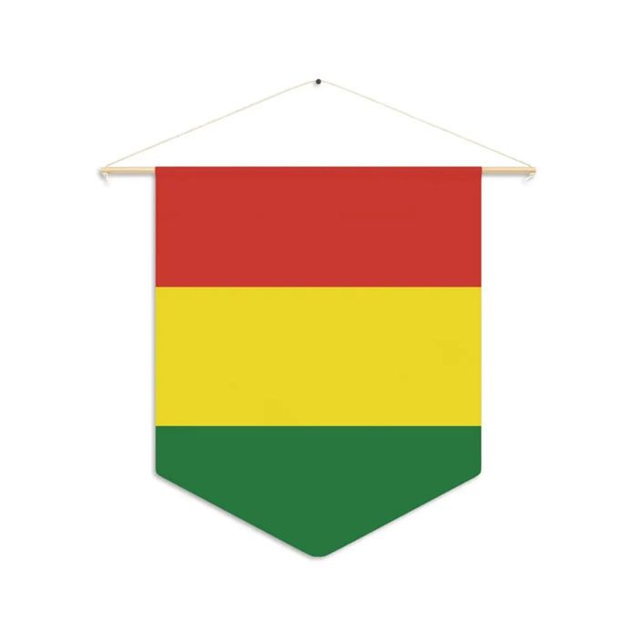 Fanion – Drapeau de Bolivie – 30 x 45 cm – Polyester – À Suspendre – Pixelforma