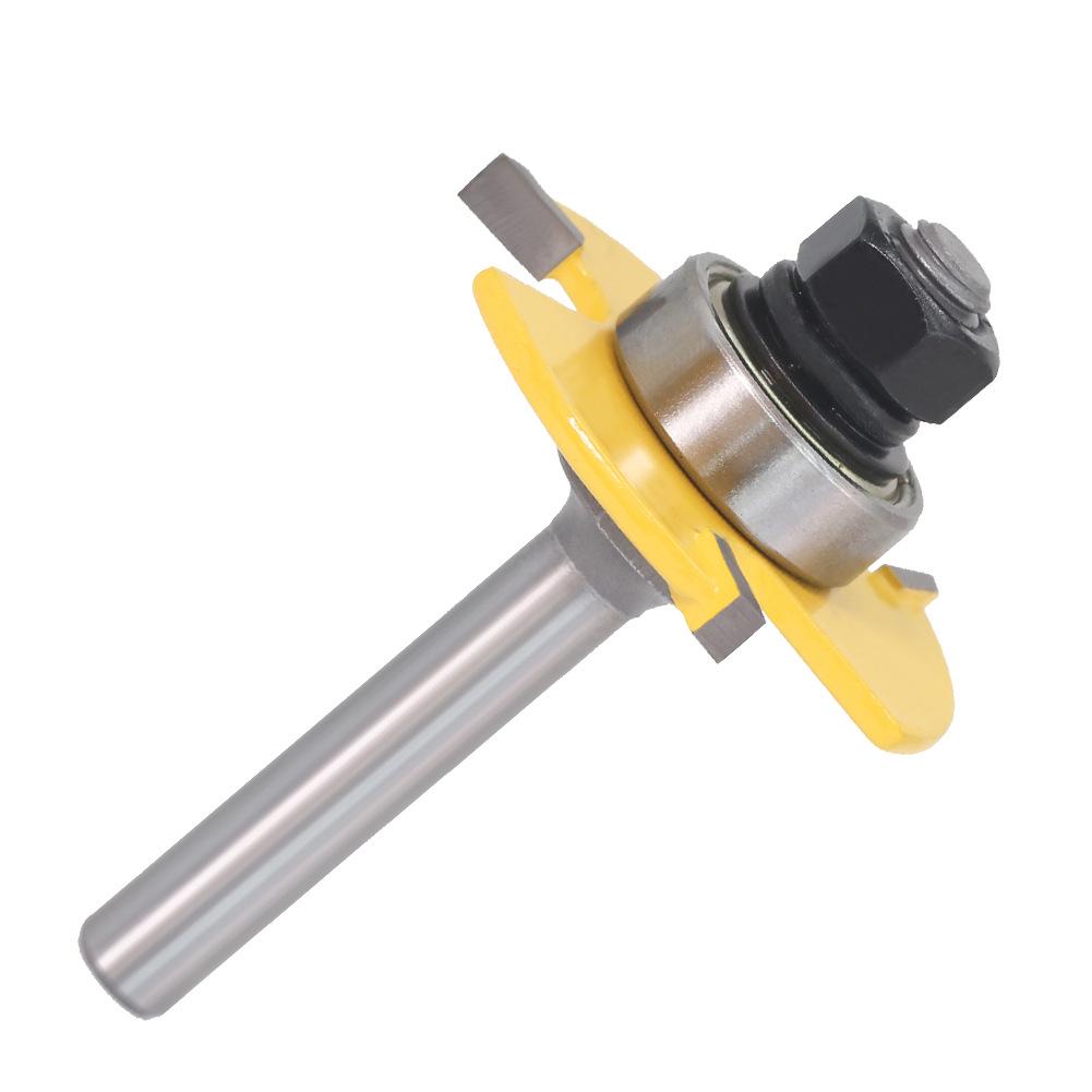 3-Tooth T-Slotting & Rabbeting Router Bit, 4mm Woodworking Cutter