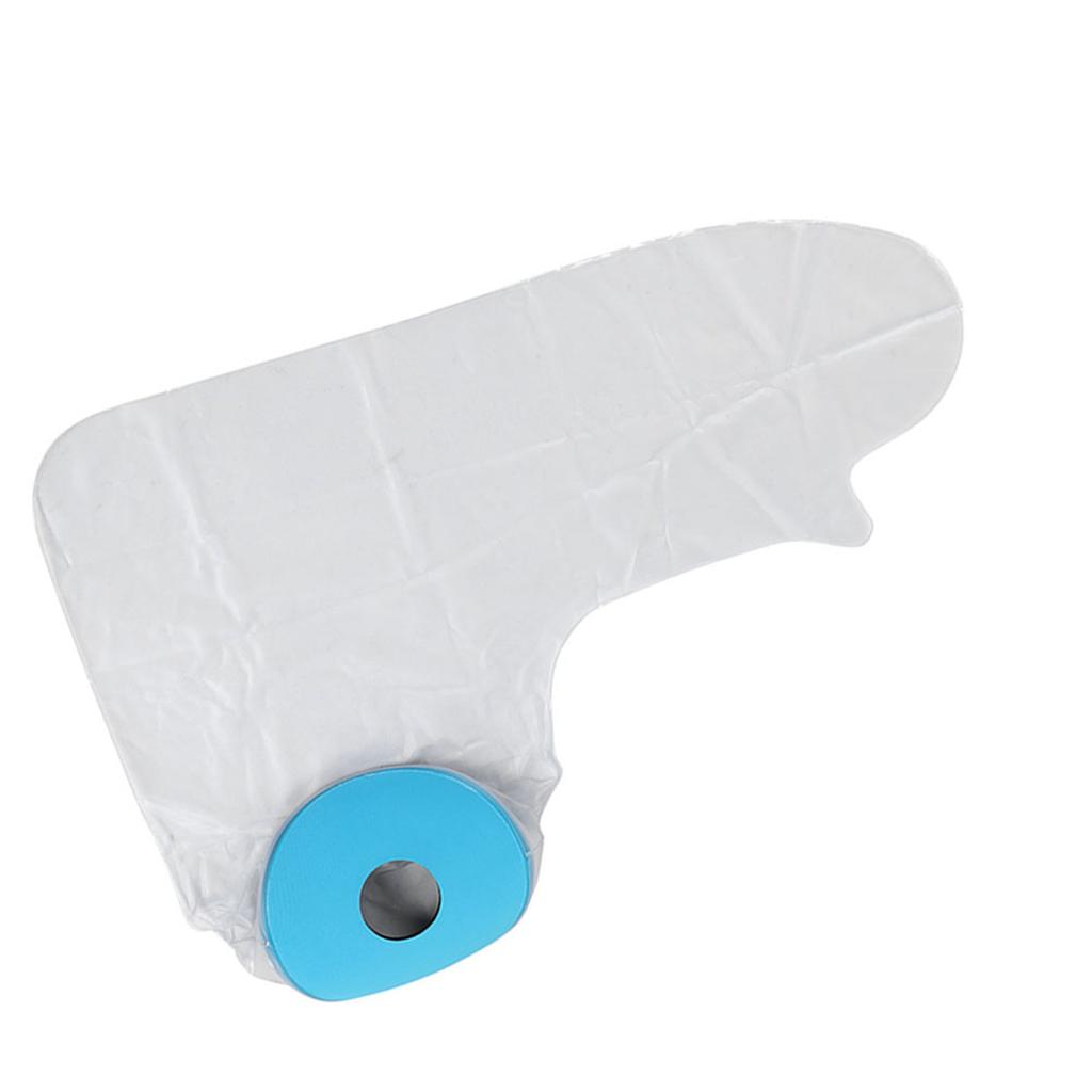 Blå dykmaterialringar PVC duschskydd vuxen hel arm P2202 62cm