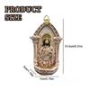 European Themed Resins Wall Decors Ornament Sacred Christian Sculpture Holy Water Font For Spiritual Interior Styling J0MC