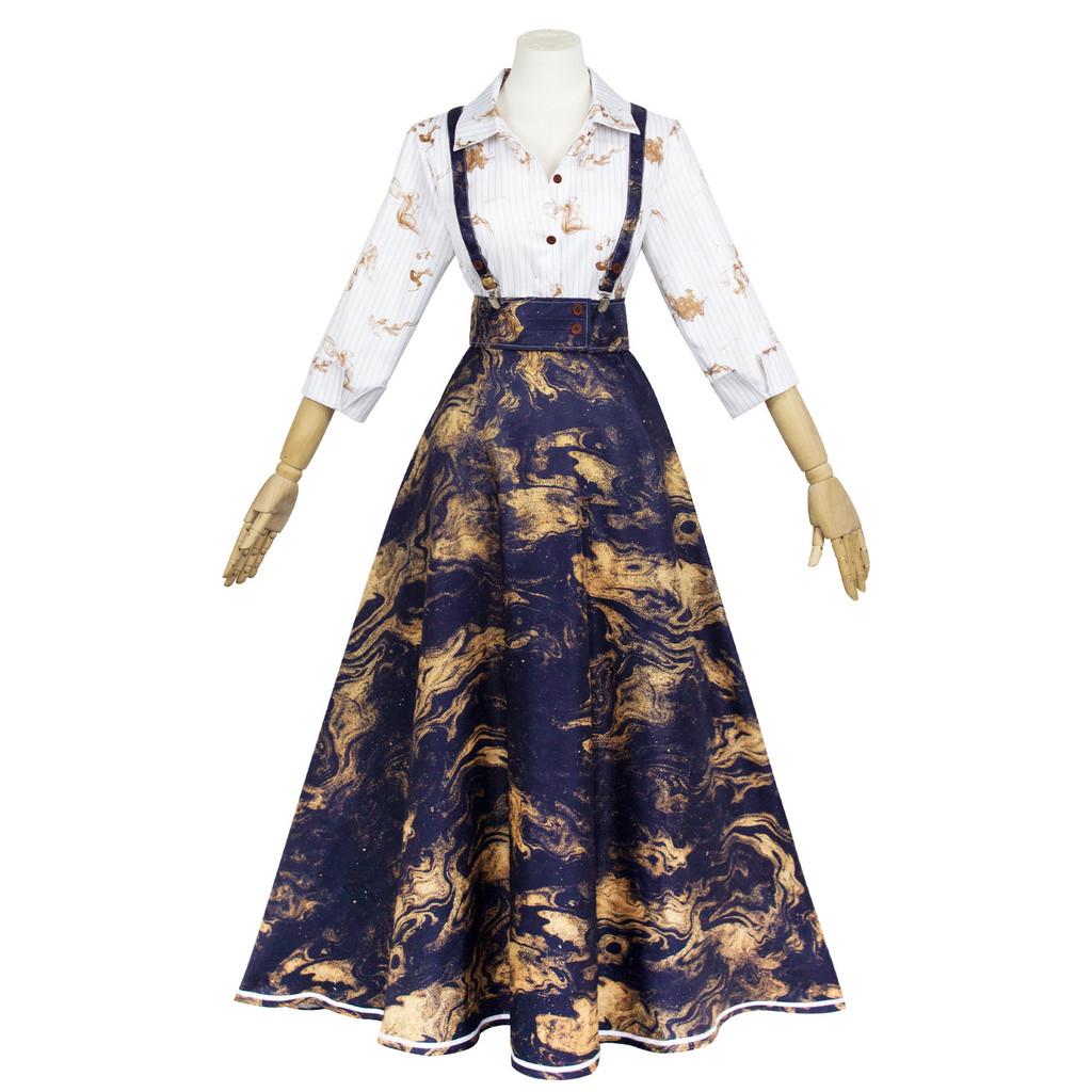 Costume Cosplay Clair Obscur Expedition 33 in Tessuto di Poliestere per Halloween e Spettacoli Teatrali