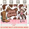 Cowboy Party Backdrop 1pc - Home Party Decor